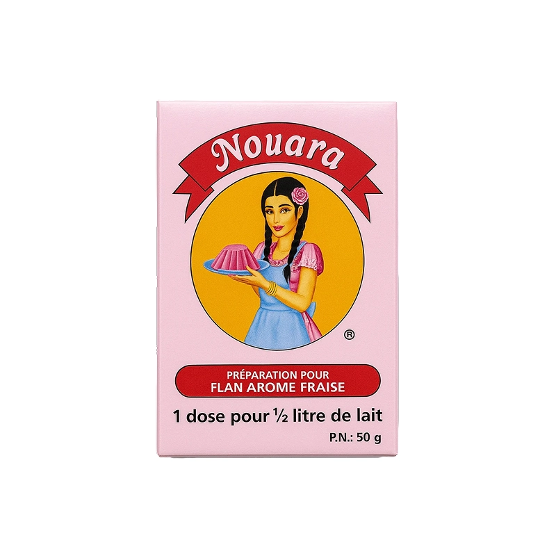 Nouara - Flan Arôme Fraise (50g)